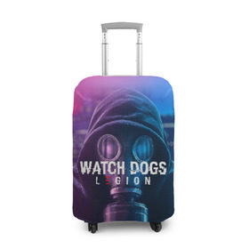 Чехол для чемодана 3D с принтом WATCH DOGS LEGION в Белгороде, 86% полиэфир, 14% спандекс | двустороннее нанесение принта, прорези для ручек и колес | ded sec | fox | hacker | legion | watch dogs | watch dogs 2 | watch dogs legion | легион | хакер
