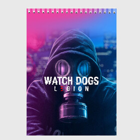 Скетчбук с принтом WATCH DOGS LEGION в Белгороде, 100% бумага
 | 48 листов, плотность листов — 100 г/м2, плотность картонной обложки — 250 г/м2. Листы скреплены сверху удобной пружинной спиралью | ded sec | fox | hacker | legion | watch dogs | watch dogs 2 | watch dogs legion | легион | хакер