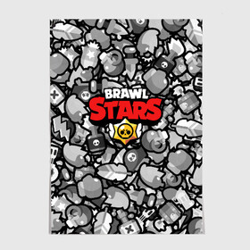 Постер с принтом BRAWL STARS в Белгороде, 100% бумага
 | бумага, плотность 150 мг. Матовая, но за счет высокого коэффициента гладкости имеет небольшой блеск и дает на свету блики, но в отличии от глянцевой бумаги не покрыта лаком | android | brawl stars | colt | crow | games | leon | penny | poco. | shelly | spike | wanted | брав | бравл старс | звезды | игры | мобильные игры | старс