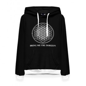 Женская толстовка 3D с принтом BRING ME THE HORIZON в Белгороде, 100% полиэстер  | двухслойный капюшон со шнурком для регулировки, мягкие манжеты на рукавах и по низу толстовки, спереди карман-кенгуру с мягким внутренним слоем. | bmth | bring me the horizon