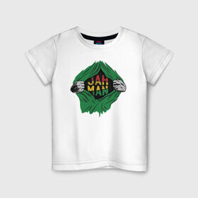 Детская футболка хлопок с принтом Регги в Белгороде, 100% хлопок | круглый вырез горловины, полуприлегающий силуэт, длина до линии бедер | bob marley | chillin | rasta | reggae | боб | боб марли | марли | раста | растаман | регги