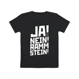Детская футболка хлопок с принтом RAMMSTEIN (НА СПИНЕ) в Белгороде, 100% хлопок | круглый вырез горловины, полуприлегающий силуэт, длина до линии бедер | Тематика изображения на принте: rammstein | рамштайн