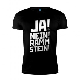 Мужская футболка премиум с принтом RAMMSTEIN (НА СПИНЕ) в Белгороде, 92% хлопок, 8% лайкра | приталенный силуэт, круглый вырез ворота, длина до линии бедра, короткий рукав | rammstein | рамштайн
