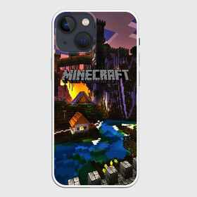 Чехол для iPhone 13 mini с принтом MINECRAFT CITY в Белгороде,  |  | craft | creeper | dungeon | dungeons | earth | game | logo | mine | minecraft | mobile | online | дунгеонс | земля | зомби | игра | крипер | лого | майкрафт | майнкрафт | мобайл | онлайн | подземелье | подземелья