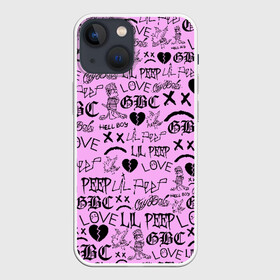 Чехол для iPhone 13 mini с принтом LIL PEEP LOGOBOMBING в Белгороде,  |  | awful things | hell boy | lil peep | lil prince | клауд | клауд рэп | лил пип | пееп. | пост эмо | реп | репер | рэп | рэпер | трэп | хип хоп | эмо трэп