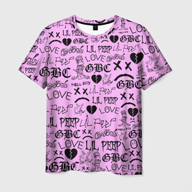 Мужская футболка 3D с принтом LIL PEEP LOGOBOMBING в Белгороде, 100% полиэфир | прямой крой, круглый вырез горловины, длина до линии бедер | awful things | hell boy | lil peep | lil prince | клауд | клауд рэп | лил пип | пееп. | пост эмо | реп | репер | рэп | рэпер | трэп | хип хоп | эмо трэп