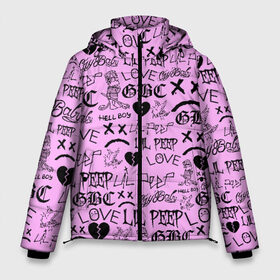 Мужская зимняя куртка 3D с принтом LIL PEEP LOGOBOMBING в Белгороде, верх — 100% полиэстер; подкладка — 100% полиэстер; утеплитель — 100% полиэстер | длина ниже бедра, свободный силуэт Оверсайз. Есть воротник-стойка, отстегивающийся капюшон и ветрозащитная планка. 

Боковые карманы с листочкой на кнопках и внутренний карман на молнии. | awful things | hell boy | lil peep | lil prince | клауд | клауд рэп | лил пип | пееп. | пост эмо | реп | репер | рэп | рэпер | трэп | хип хоп | эмо трэп