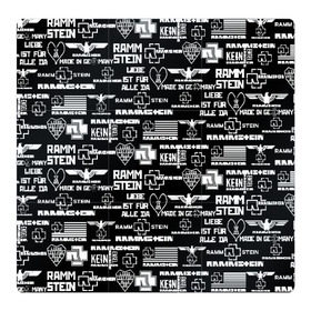 Магнитный плакат 3Х3 с принтом RAMMSTEIN в Белгороде, Полимерный материал с магнитным слоем | 9 деталей размером 9*9 см | metallica | rammstein | rock | металл | музыка | раммштайн | рок