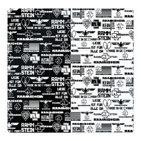 Магнитный плакат 3Х3 с принтом RAMMSTEIN в Белгороде, Полимерный материал с магнитным слоем | 9 деталей размером 9*9 см | metallica | rammstein | rock | металл | музыка | раммштайн | рок