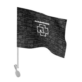 Флаг для автомобиля с принтом RAMMSTEIN в Белгороде, 100% полиэстер | Размер: 30*21 см | metallica | rammstein | rock | металл | музыка | раммштайн | рок
