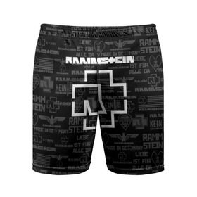 Мужские шорты спортивные с принтом RAMMSTEIN в Белгороде,  |  | metallica | rammstein | rock | металл | музыка | раммштайн | рок