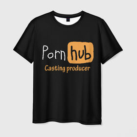 Мужская футболка 3D с принтом Porn hab Casting-producer в Белгороде, 100% полиэфир | прямой крой, круглый вырез горловины, длина до линии бедер | adults | casting | inscription | logo | movies | producer | studio | кастинг | логотип | надпись | продюсер | студия | фильмы