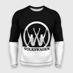 Мужской рашгард 3D с принтом Volkswagen в Белгороде,  |  | brand | car | german | girls | logo | silhouette | volkswagen | автомобиль | девушки | логотип | марка | немецкий | силуэт