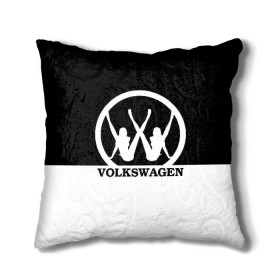 Подушка 3D с принтом Volkswagen в Белгороде, наволочка – 100% полиэстер, наполнитель – холлофайбер (легкий наполнитель, не вызывает аллергию). | состоит из подушки и наволочки. Наволочка на молнии, легко снимается для стирки | Тематика изображения на принте: brand | car | german | girls | logo | silhouette | volkswagen | автомобиль | девушки | логотип | марка | немецкий | силуэт