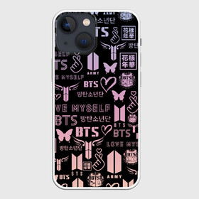 Чехол для iPhone 13 mini с принтом BTS LOGOBOMBING в Белгороде,  |  | bts | bts boy | bts love | k pop | love yourself | айдол | битиэс. | бтс | ким тэ хен | фанфик бтс | чон чонгук