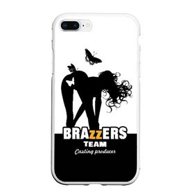 Чехол для iPhone 7Plus/8 Plus матовый с принтом Brazzers team Casting-producer в Белгороде, Силикон | Область печати: задняя сторона чехла, без боковых панелей | Тематика изображения на принте: adults | brazzers | butterflies | casting | girl | inscription | logo | movies | producer | silhouette | studio | team | бабочки | братья | девушка | кастинг | логотип | надпись | продюсер | силуэт | студия | фильмы