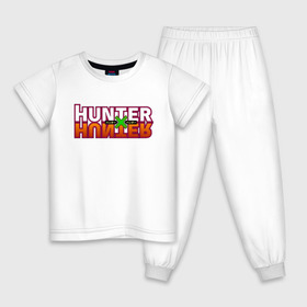 Детская пижама хлопок с принтом Hunter x Hunter в Белгороде, 100% хлопок |  брюки и футболка прямого кроя, без карманов, на брюках мягкая резинка на поясе и по низу штанин
 | Тематика изображения на принте: gone | hunter x hunter | hunterxhunter | killua | гон | хантер х хантер