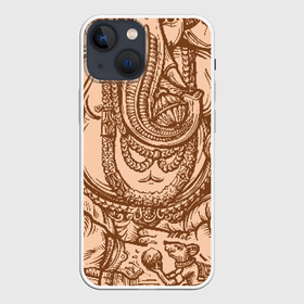 Чехол для iPhone 13 mini с принтом Ганеш в Белгороде,  |  | бог. индуизм | буддизм | ганеш | ганеша | индия | кришна | мифология | оберег | ом | слон | талисман