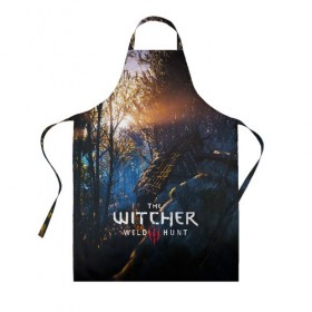 Фартук 3D с принтом THE WITCHER 3:WILD HUNT в Белгороде, 100% полиэстер | общий размер — 65 х 85 см, ширина нагрудника — 26 см, горловина — 53 см, длина завязок — 54 см, общий обхват в поясе — 173 см. Принт на завязках и на горловине наносится с двух сторон, на основной части фартука — только с внешней стороны | cd projekt red | ciri | game | geralt | geralt of rivia | gwynbleidd | the witcher | the witcher 3: wild hunt | ведьмак | ведьмак 3: дикая охота | геральт | геральт из ривии | цири | цирилла