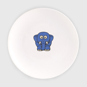 Тарелка с принтом Голубой слоник в Белгороде, фарфор | диаметр - 210 мм
диаметр для нанесения принта - 120 мм | животные | мамонт | маугли | персонаж | природа | слон | слоник