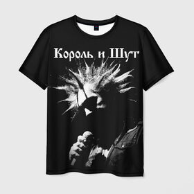 Мужская футболка 3D с принтом Король и Шут + Анархия (спина) в Белгороде, 100% полиэфир | прямой крой, круглый вырез горловины, длина до линии бедер | киш | король и шут | михаил горшенев