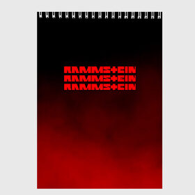 Скетчбук с принтом RAMMSTEIN в Белгороде, 100% бумага
 | 48 листов, плотность листов — 100 г/м2, плотность картонной обложки — 250 г/м2. Листы скреплены сверху удобной пружинной спиралью | lindemann | rammstein | рамштайн | тилль линдеманн