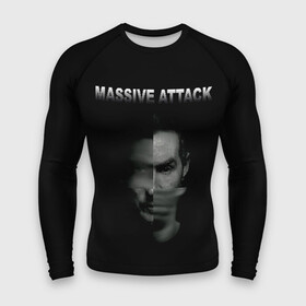 Мужской рашгард 3D с принтом Massive attack в Белгороде,  |  | Тематика изображения на принте: 100 suns | dance | electronic | masive atack | masive attack | mezannine | one point six | tricky | trip hop | triphop | мэссив аттак