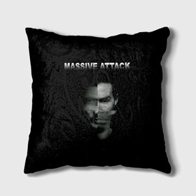 Подушка 3D с принтом Massive attack в Белгороде, наволочка – 100% полиэстер, наполнитель – холлофайбер (легкий наполнитель, не вызывает аллергию). | состоит из подушки и наволочки. Наволочка на молнии, легко снимается для стирки | 100 suns | dance | electronic | masive atack | masive attack | mezannine | one point six | tricky | trip hop | triphop | мэссив аттак