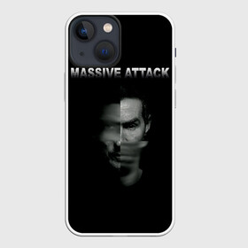 Чехол для iPhone 13 mini с принтом Massive attack в Белгороде,  |  | 100 suns | dance | electronic | masive atack | masive attack | mezannine | one point six | tricky | trip hop | triphop | мэссив аттак