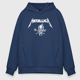 Мужское худи Oversize хлопок с принтом METALLICA в Белгороде, френч-терри — 70% хлопок, 30% полиэстер. Мягкий теплый начес внутри —100% хлопок | боковые карманы, эластичные манжеты и нижняя кромка, капюшон на магнитной кнопке | metallica | metallica logo | rock | метал группа | металл | металлика логотип | музыка | рок | трэш метал | хеви метал