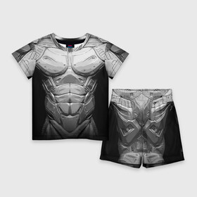 Детский костюм с шортами 3D с принтом Crysis Экзоскелет в Белгороде,  |  | crysis | style | бронь | броня | внешность | доспехи | костюм | крайзис | крайсис | кризис | крисис | мышцы | облик | пресс | робот | скин | тело | титан | торс | экзоскелет