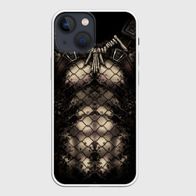 Чехол для iPhone 13 mini с принтом Хищник в Белгороде,  |  | predator | амулет | бронь | броня | доспехи | зверь | инопланетянин | камуфляж | космический | костюм | монстр | мышцы | облик | обличие | охотник | пришелец | стиль | тело | торс