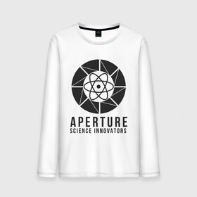 Мужской лонгслив хлопок с принтом APERTURE lab. в Белгороде, 100% хлопок |  | aperture | aperture science innovators | game | portal | portal 2