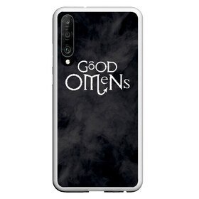 Чехол для Honor P30 с принтом GOOD OMENS (КРЫЛЬЯ) в Белгороде, Силикон | Область печати: задняя сторона чехла, без боковых панелей | Тематика изображения на принте: good omens | благие знамения | терри пратчетт