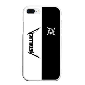 Чехол для iPhone 7Plus/8 Plus матовый с принтом METALLICA в Белгороде, Силикон | Область печати: задняя сторона чехла, без боковых панелей | metallica | metallica logo | rock | метал группа | металл | металлика логотип | музыка | рок | трэш метал | хеви метал