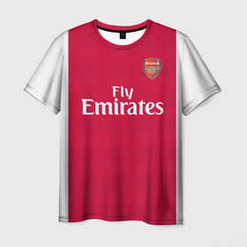 Мужская футболка 3D с принтом Arsenal home 19-20 в Белгороде, 100% полиэфир | прямой крой, круглый вырез горловины, длина до линии бедер | arsenal | aubameyang | champions league | england | англия | арсенал | лига чемпионов | лондон | обамеянг | премьер лига