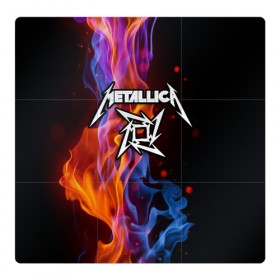 Магнитный плакат 3Х3 с принтом Metallica в Белгороде, Полимерный материал с магнитным слоем | 9 деталей размером 9*9 см | metalica | metallica | группа | джеймс хэтфилд | кирк хэмметт | ларс ульрих | метал | металика | металлика | миталика | музыка | роберт трухильо | рок | трэш | трэшметал | хард | хеви