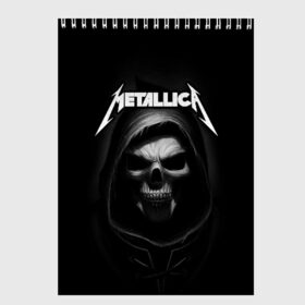 Скетчбук с принтом Metallica в Белгороде, 100% бумага
 | 48 листов, плотность листов — 100 г/м2, плотность картонной обложки — 250 г/м2. Листы скреплены сверху удобной пружинной спиралью | metalica | metallica | группа | джеймс хэтфилд | кирк хэмметт | ларс ульрих | метал | металика | металлика | миталика | музыка | роберт трухильо | рок | трэш | трэшметал | хард | хеви