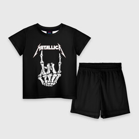 Детский костюм с шортами 3D с принтом Metallica в Белгороде,  |  | Тематика изображения на принте: metalica | metallica | группа | джеймс хэтфилд | кирк хэмметт | ларс ульрих | метал | металика | металлика | миталика | музыка | роберт трухильо | рок | трэш | трэшметал | хард | хеви
