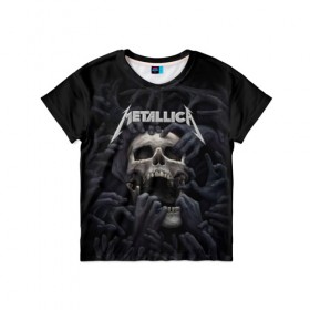 Детская футболка 3D с принтом Metallica в Белгороде, 100% гипоаллергенный полиэфир | прямой крой, круглый вырез горловины, длина до линии бедер, чуть спущенное плечо, ткань немного тянется | metalica | metallica | группа | джеймс хэтфилд | кирк хэмметт | ларс ульрих | метал | металика | металлика | миталика | музыка | роберт трухильо | рок | трэш | трэшметал | хард | хеви