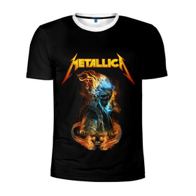 Мужская футболка 3D спортивная с принтом Metallica в Белгороде, 100% полиэстер с улучшенными характеристиками | приталенный силуэт, круглая горловина, широкие плечи, сужается к линии бедра | metalica | metallica | группа | джеймс хэтфилд | кирк хэмметт | ларс ульрих | метал | металика | металлика | миталика | музыка | роберт трухильо | рок | трэш | трэшметал | хард | хеви