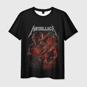 Мужская футболка 3D с принтом Metallica в Белгороде, 100% полиэфир | прямой крой, круглый вырез горловины, длина до линии бедер | metalica | metallica | группа | джеймс хэтфилд | кирк хэмметт | ларс ульрих | метал | металика | металлика | миталика | музыка | роберт трухильо | рок | трэш | трэшметал | хард | хеви