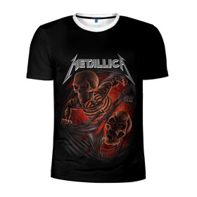 Мужская футболка 3D спортивная с принтом Metallica в Белгороде, 100% полиэстер с улучшенными характеристиками | приталенный силуэт, круглая горловина, широкие плечи, сужается к линии бедра | Тематика изображения на принте: metalica | metallica | группа | джеймс хэтфилд | кирк хэмметт | ларс ульрих | метал | металика | металлика | миталика | музыка | роберт трухильо | рок | трэш | трэшметал | хард | хеви