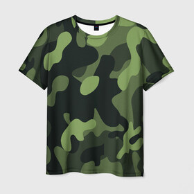 Мужская футболка 3D с принтом Камуфляж в Белгороде, 100% полиэфир | прямой крой, круглый вырез горловины, длина до линии бедер | 23 февраля | black | camouflage | february 23 | khaki | military | soldier | военный | камуфляж | солдат | фиолетовый | хаки | черный