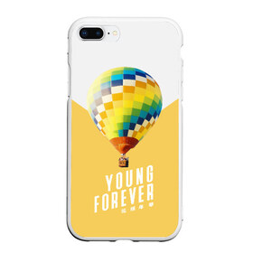 Чехол для iPhone 7Plus/8 Plus матовый с принтом BTS Young Forever в Белгороде, Силикон | Область печати: задняя сторона чехла, без боковых панелей | Тематика изображения на принте: balloon | bangtan boys | beyond the scene | boyband | boys | bts | chin | chonguk | edm | emblem | hip hop | jimin | jj hope | k pop | logo | rb | rm | shuga | south korean | wee | бойбенд | ви | воздушный шар | джей хоуп | логотип | мальчики | сюга