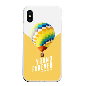 Чехол для iPhone XS Max матовый с принтом BTS Young Forever в Белгороде, Силикон | Область печати: задняя сторона чехла, без боковых панелей | Тематика изображения на принте: balloon | bangtan boys | beyond the scene | boyband | boys | bts | chin | chonguk | edm | emblem | hip hop | jimin | jj hope | k pop | logo | rb | rm | shuga | south korean | wee | бойбенд | ви | воздушный шар | джей хоуп | логотип | мальчики | сюга