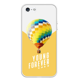 Чехол для iPhone 5/5S матовый с принтом BTS Young Forever в Белгороде, Силикон | Область печати: задняя сторона чехла, без боковых панелей | Тематика изображения на принте: balloon | bangtan boys | beyond the scene | boyband | boys | bts | chin | chonguk | edm | emblem | hip hop | jimin | jj hope | k pop | logo | rb | rm | shuga | south korean | wee | бойбенд | ви | воздушный шар | джей хоуп | логотип | мальчики | сюга