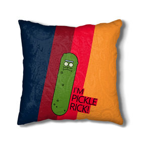 Подушка 3D с принтом Pickle Rick в Белгороде, наволочка – 100% полиэстер, наполнитель – холлофайбер (легкий наполнитель, не вызывает аллергию). | состоит из подушки и наволочки. Наволочка на молнии, легко снимается для стирки | c 137 | morty | morty smith | portal | rick | rick and morty | rick sanchez | sanchez | smith | морти | морти смит | огурчик рик | пикл рик | пиклрик | портал | рик | рик и морти | рик санчез | санчез | смит