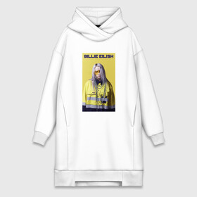 Платье-худи хлопок с принтом Билли Айлиш в Белгороде,  |  | billie eilish | билли айлиш | лицо | очки | текст