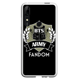 Чехол для Honor P Smart Z с принтом BTS Army Fandom в Белгороде, Силикон | Область печати: задняя сторона чехла, без боковых панелей | Тематика изображения на принте: army | bangtan boys | beyond the scene | boys | bts | chin | edm | emblem | fandom | fans | hieroglyphs | hip hop | jimin | k pop | logo | rainbow | rb | rm | south korean | армия | бойбенд | ви | джей хоуп | иероглифы | логотип | мальчики | радуга 